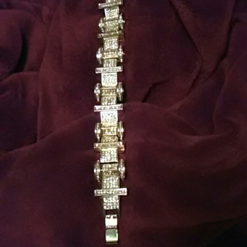 14 k gold plate bracelets & CZ